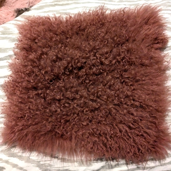 West Elm Other - West Elm Mongolian Lamb Pillow 16x16